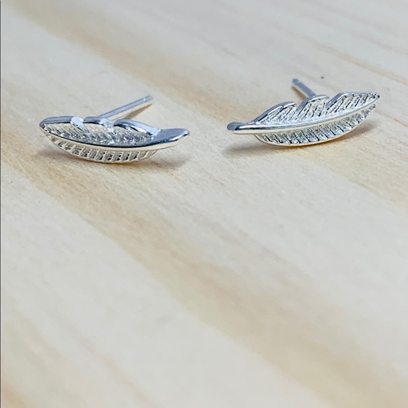 Sterling Silver Stud Earrings - Picture 3 of 5